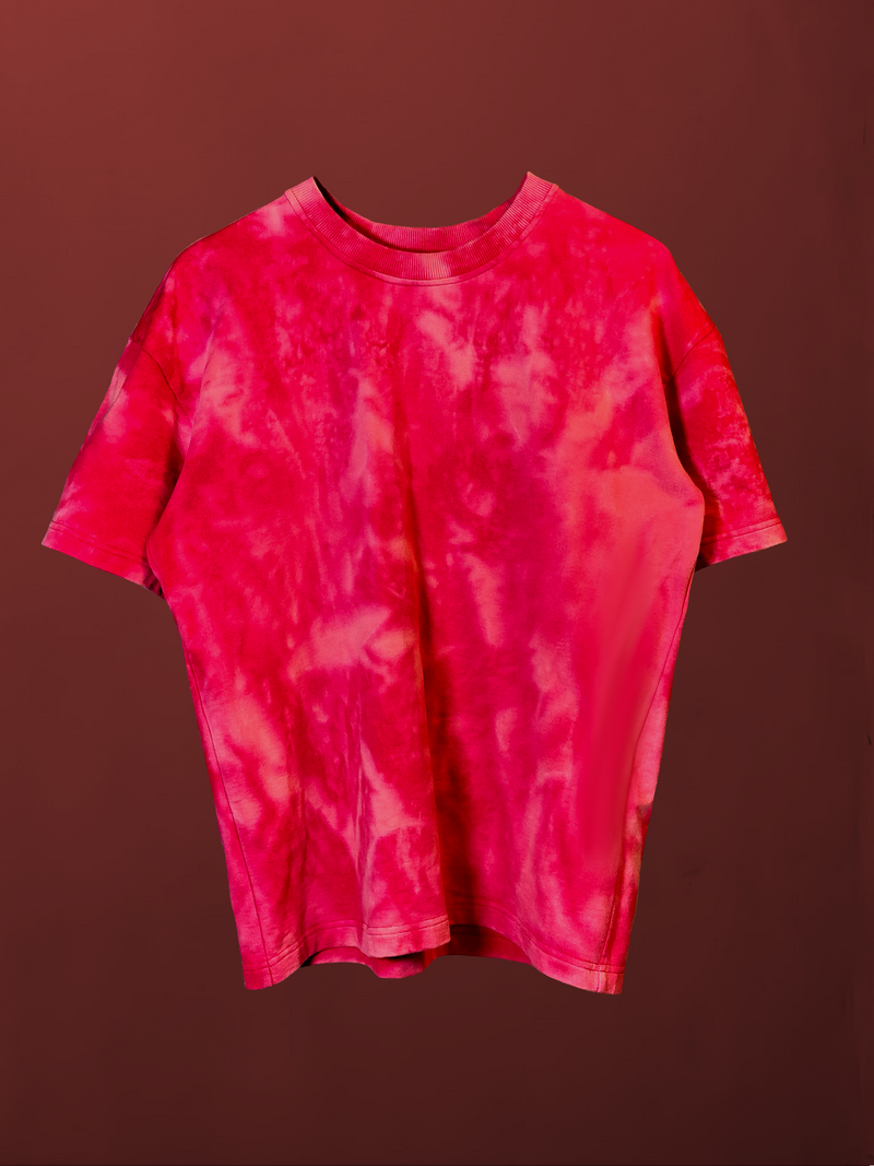 Red Acid Wash T-shirt