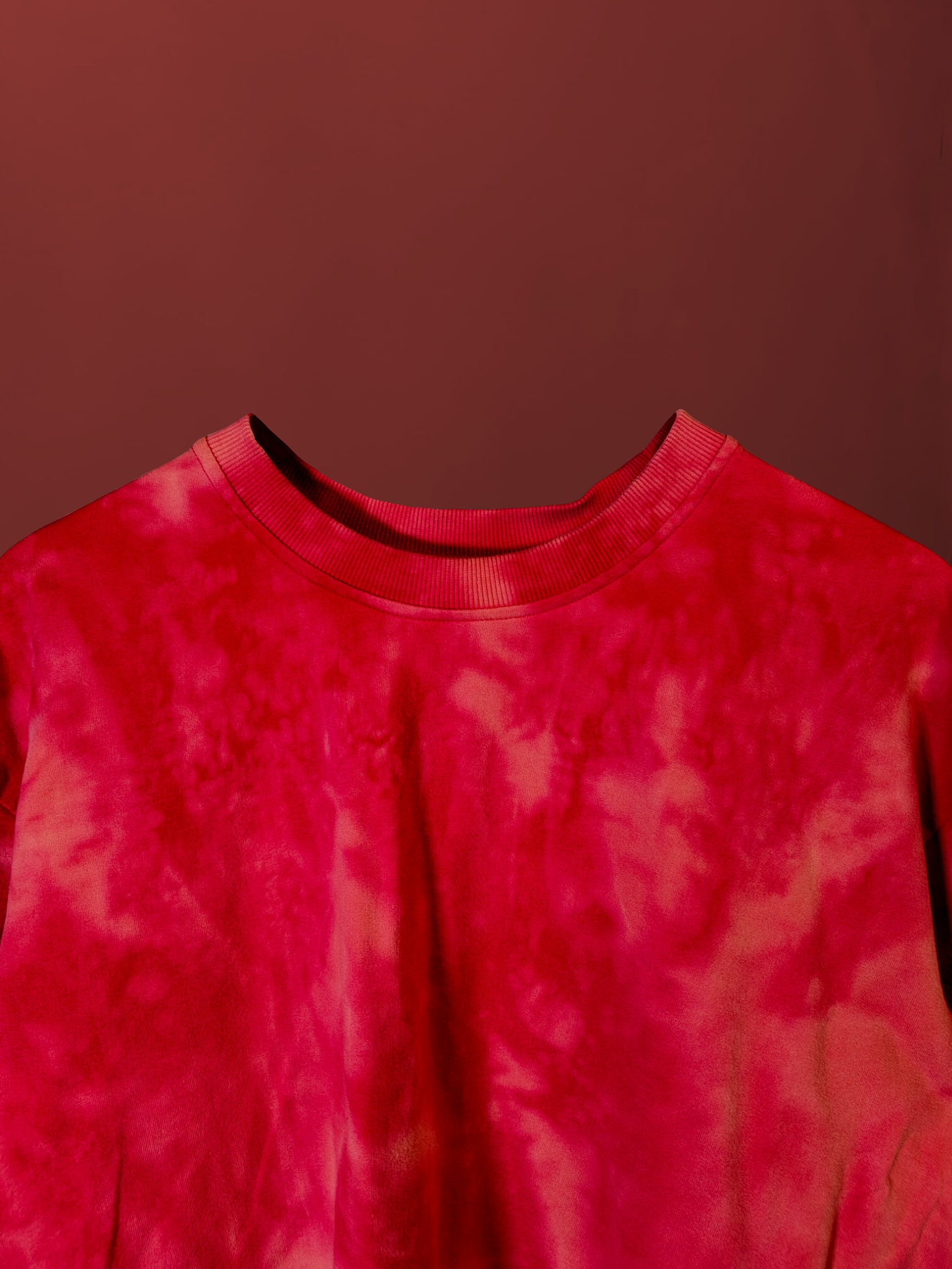 Red Acid Wash T-shirt