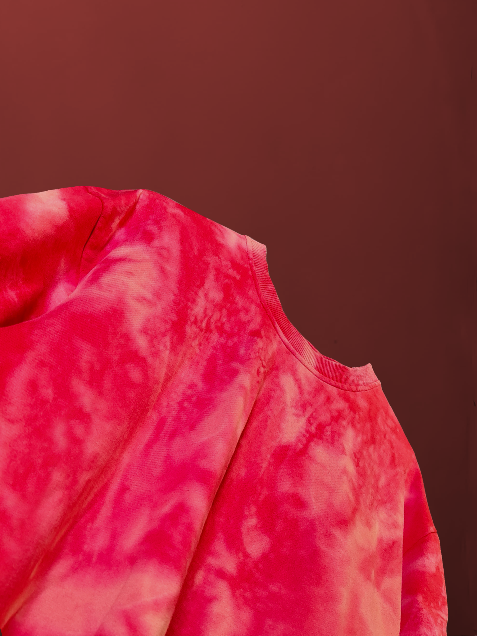 Red Acid Wash T-shirt